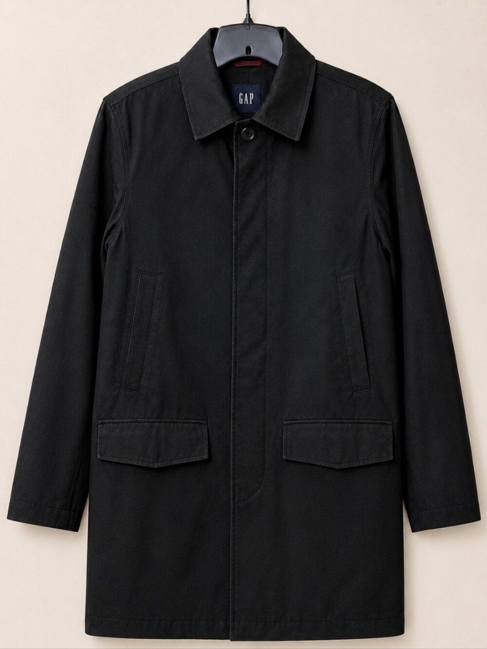 GAP Black Cotton Coat